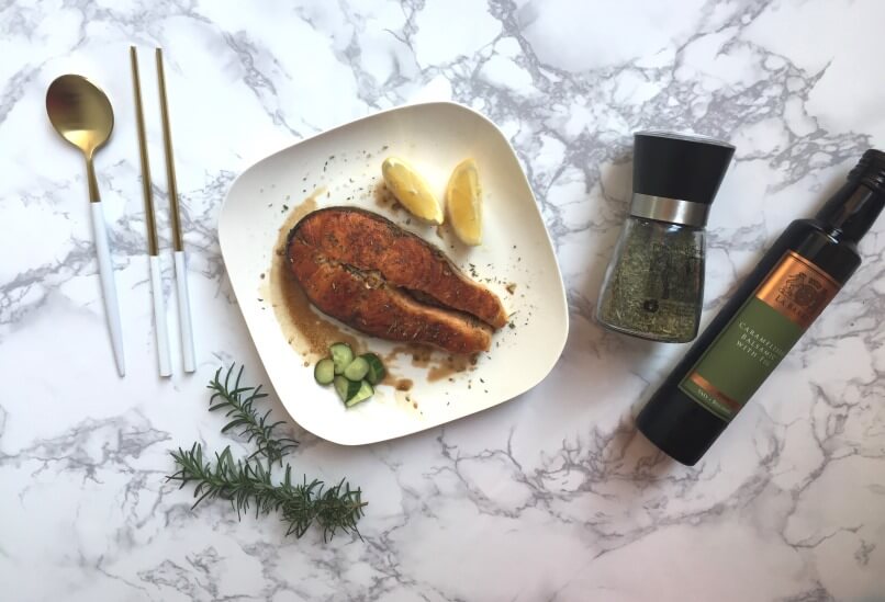 無花果醋香鮭魚, 橄欖油