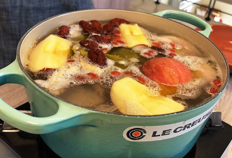 蘋果暖心雞湯, 橄欖油
